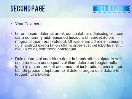 Holidays Abstract Theme PowerPoint Template, Slide 2, 11370, Holiday/Special Occasion — PoweredTemplate.com