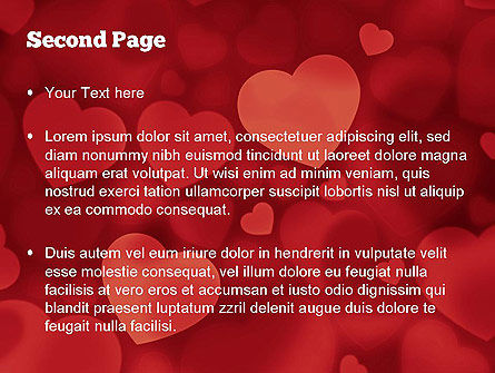 Hearts Background PowerPoint Template, Slide 2, 11384, Holiday/Special Occasion — PoweredTemplate.com
