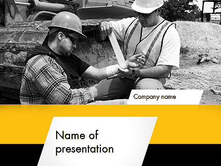 First Aid at Work PowerPoint Template, PowerPoint Template, 11385, Medical — PoweredTemplate.com