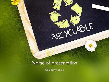 Waste Management PowerPoint Template, 11419, Nature & Environment — PoweredTemplate.com