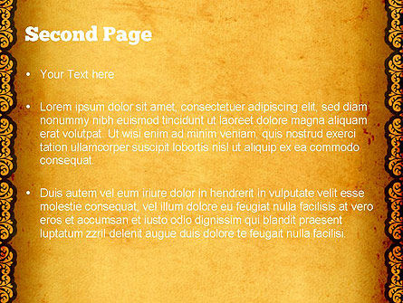 Modello PowerPoint - Telaio tracery, Slide 2, 11434, Astratto/Texture — PoweredTemplate.com