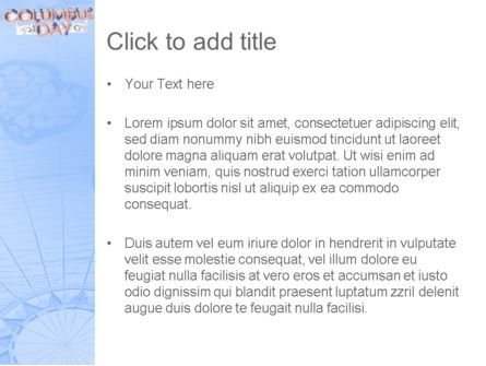 Modèle PowerPoint de thème du jour de colomb, Diapositive 3, 11452, Fêtes / Grandes occasions — PoweredTemplate.com