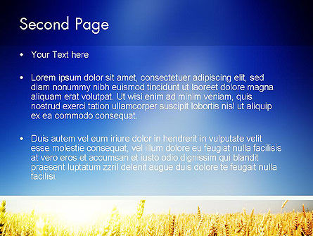 Modèle PowerPoint de terre agricole, Diapositive 2, 11461, Agriculture — PoweredTemplate.com