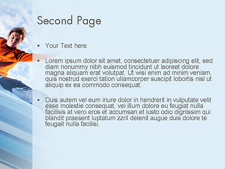 滚轮风格PowerPoint模板, 幻灯片 2, 11469, 运动的 — PoweredTemplate.com