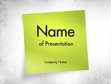 Groene Plak Notitie PowerPoint Template, PowerPoint-sjabloon, 11476, Abstract/Textuur — PoweredTemplate.com