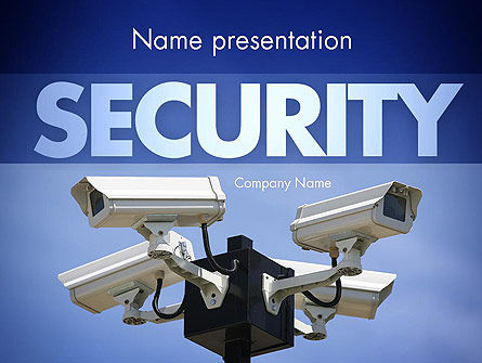 Plantilla de PowerPoint - cámaras de vigilancia, Gratis Plantilla de PowerPoint, 11478, Profesiones/ Industria — PoweredTemplate.com