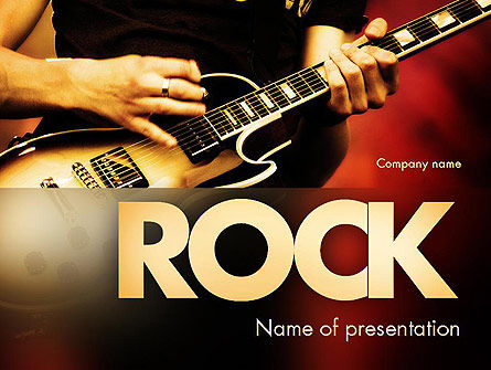 Modello PowerPoint - Chitarra rock, Modello PowerPoint, 11481, Art & Entertainment — PoweredTemplate.com