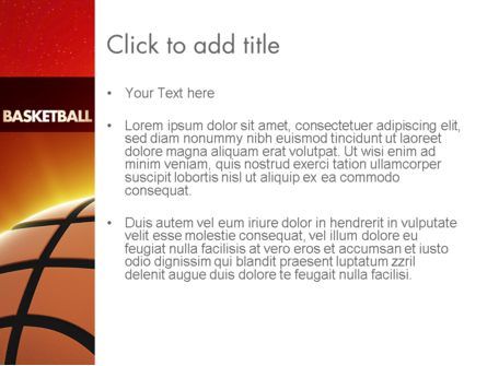 Plantilla de PowerPoint - planeta baloncesto, Diapositiva 3, 11510, Deportes — PoweredTemplate.com