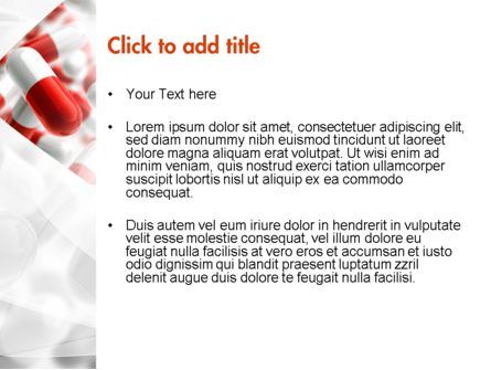 파워포인트 템플릿 - 빨간색과 흰색 약, 슬라이드 3, 11539, 의학 — PoweredTemplate.com