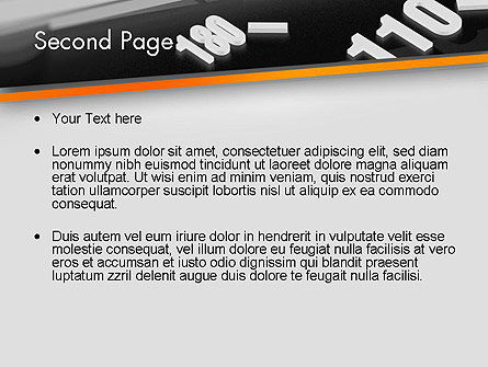 Speeding PowerPoint Template, Dia 2, 11544, Auto's/Vervoer — PoweredTemplate.com