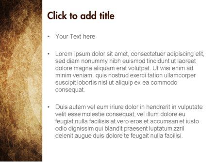 Modello PowerPoint - Sfondo marrone, Slide 3, 11547, Astratto/Texture — PoweredTemplate.com