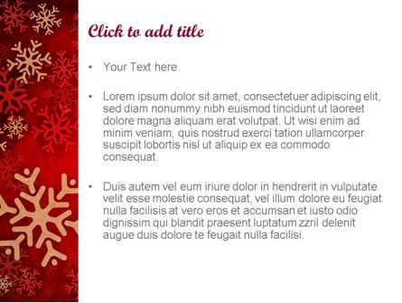 Snowflakes on Red Background PowerPoint Template, Slide 3, 11549, Holiday/Special Occasion — PoweredTemplate.com