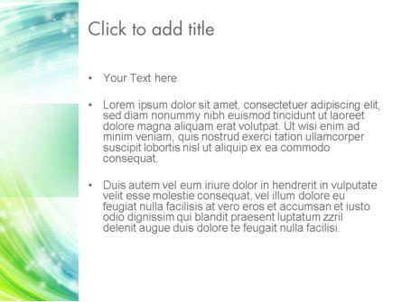 Modèle PowerPoint de tourbillon vert et sarcelle, Diapositive 3, 11560, Abstrait / Textures — PoweredTemplate.com