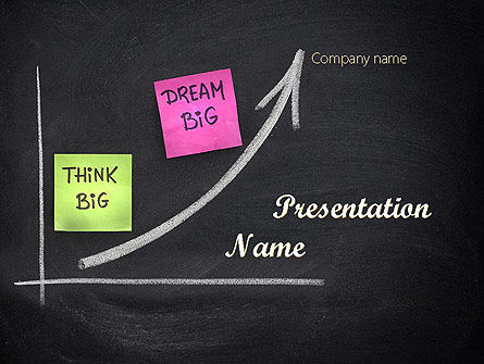 大きな夢を考える - PowerPointテンプレート, PowerPointテンプレート, 11562, Education & Training — PoweredTemplate.com