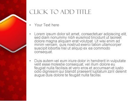 Red Background with Stars PowerPoint Template, Slide 3, 11566, Abstract/Textures — PoweredTemplate.com
