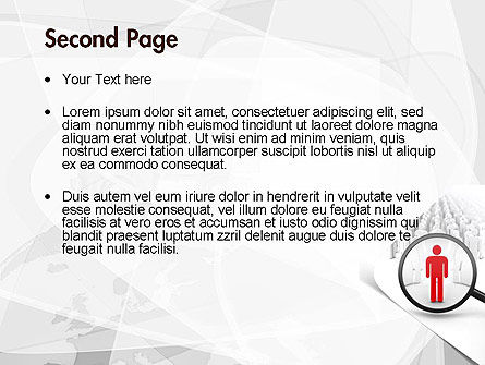 Modèle PowerPoint de recherche de personnes, Diapositive 2, 11568, Carrière / Industrie — PoweredTemplate.com