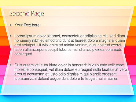 Modèle PowerPoint de lignes horizontales colorées, Diapositive 2, 11570, Abstrait / Textures — PoweredTemplate.com