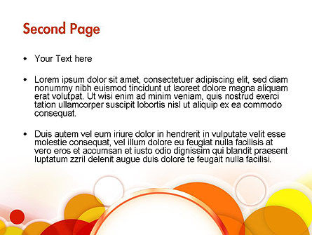 Bright Circles PowerPoint Template, Slide 2, 11578, Abstract/Textures — PoweredTemplate.com