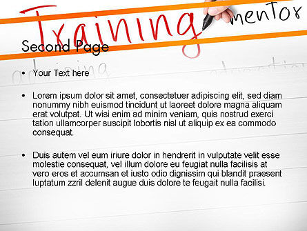 Plantilla de PowerPoint - plan de entrenamiento, Diapositiva 2, 11607, Education & Training — PoweredTemplate.com
