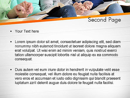 Prayer Group PowerPoint Template, Slide 2, 11616, Religious/Spiritual — PoweredTemplate.com