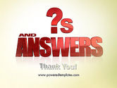 Red Questions and Answers PowerPoint Template, Backgrounds | 11621 ...