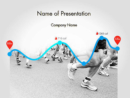 Run Tempo PowerPoint Template, Gratis PowerPoint-sjabloon, 11622, Sport — PoweredTemplate.com