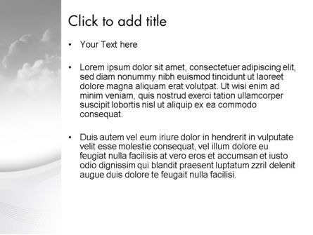 Modello PowerPoint - Nuvole in bianco e nero, Slide 3, 11628, Natura & Ambiente — PoweredTemplate.com