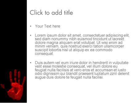 Plantilla de PowerPoint - mano de sangre, Diapositiva 3, 11640, Legal — PoweredTemplate.com