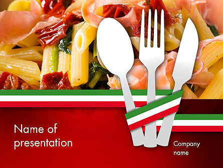 イタリア料理 - PowerPointテンプレート, PowerPointテンプレート, 11650, Food & Beverage — PoweredTemplate.com