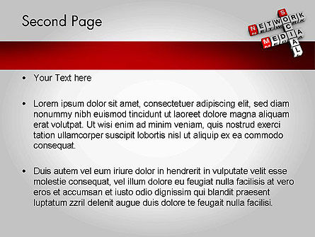 Plantilla de PowerPoint - crucigrama de red de medios sociales, Diapositiva 2, 11658, Profesiones/ Industria — PoweredTemplate.com
