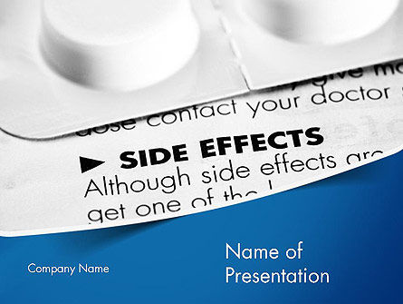 Plantilla de PowerPoint - efectos secundarios, Gratis Plantilla de PowerPoint, 11677, Médico — PoweredTemplate.com
