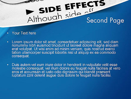 Templat PowerPoint Efek Samping, Slide 2, 11677, Medis — PoweredTemplate.com
