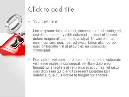 파워포인트 템플릿 - 빨간색 자물쇠, 슬라이드 3, 11683, 비즈니스 콘셉트 — PoweredTemplate.com