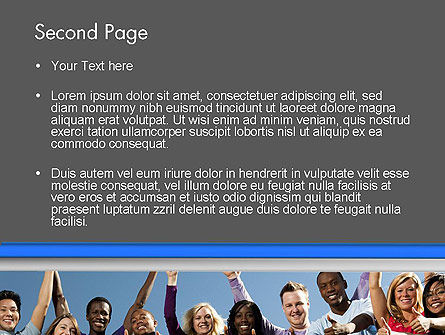 Positive jugend PowerPoint Vorlage, Folie 2, 11700, Menschen — PoweredTemplate.com