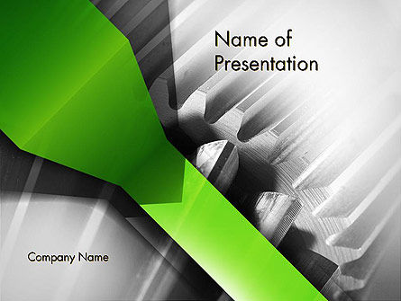 Cogwheels Theme PowerPoint Template, PowerPoint Template, 11704, Utilities/Industrial — PoweredTemplate.com