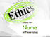 Code of Ethics PowerPoint Template, 11713, Business Concepts — PoweredTemplate.com