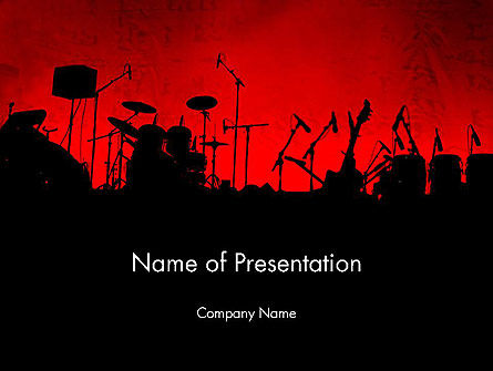 Rock konzert PowerPoint Vorlage, PowerPoint-Vorlage, 11718, Art & Entertainment — PoweredTemplate.com