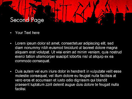 Rock Concert PowerPoint Template, Slide 2, 11718, Art & Entertainment — PoweredTemplate.com