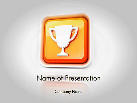 Winner Cup Icon PowerPoint Template, PowerPoint Template, 11722, Sports — PoweredTemplate.com