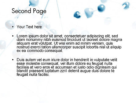 Atomic Lattice PowerPoint Template, Slide 2, 11723, Technology and Science — PoweredTemplate.com