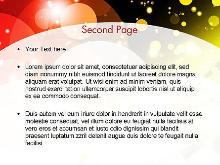 Sparkle Background PowerPoint Template, Slide 2, 11726, Abstract/Textures — PoweredTemplate.com