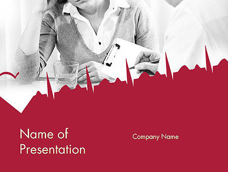 Woman Talking to Doctor PowerPoint Template, Free PowerPoint Template, 11739, Medical — PoweredTemplate.com