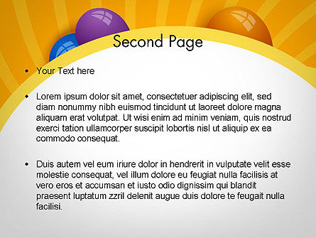Colored Balloons PowerPoint Template, Slide 2, 11759, Holiday/Special Occasion — PoweredTemplate.com