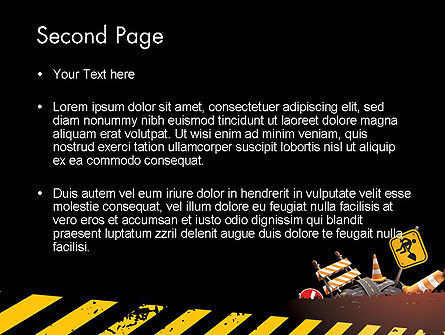 Concept of Road Works PowerPoint Template, Slide 2, 11766, Construction — PoweredTemplate.com