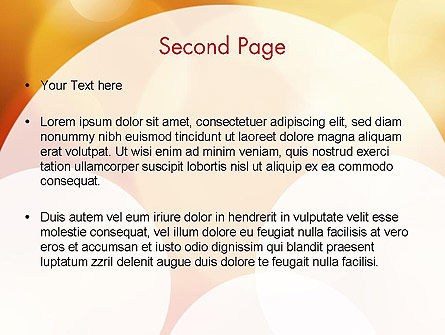 Templat PowerPoint Latar Belakang Berkilauan Kuning, Slide 2, 11775, Abstrak/Tekstur — PoweredTemplate.com