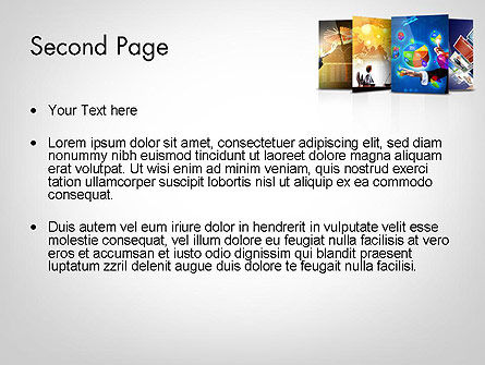 Plantilla de PowerPoint - informes visuales, Diapositiva 2, 11805, Negocios — PoweredTemplate.com