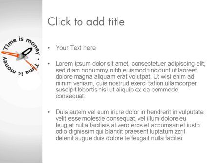Modèle PowerPoint de le temps est l'horloge de l'argent, Diapositive 3, 11807, Finance / Comptabilité — PoweredTemplate.com