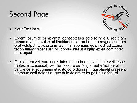 Tijd Is Geld Klok PowerPoint Template, Dia 2, 11807, Financieel/Boekhouding — PoweredTemplate.com