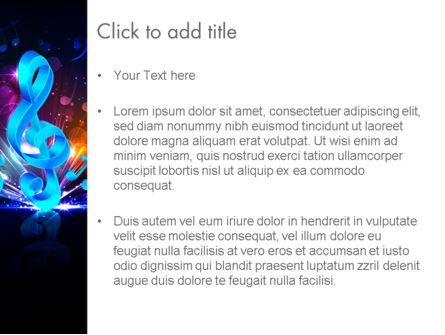 Modello PowerPoint - Note musicali colorate, Slide 3, 11816, Art & Entertainment — PoweredTemplate.com