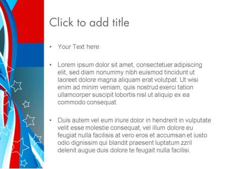 Modèle PowerPoint de thème du drapeau américain, Diapositive 3, 11836, Abstrait / Textures — PoweredTemplate.com
